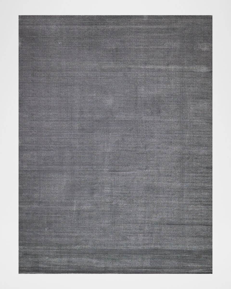 Pavia Hand-Loomed Gray Rug, 9' x 12'
